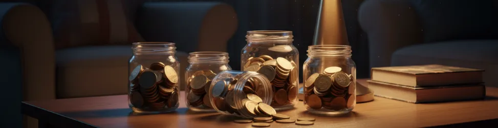 imagen de unas monedas en envases
